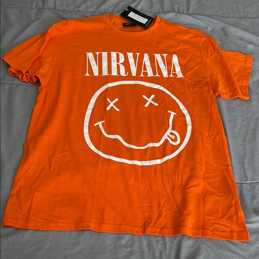 New Nirvana Orange Graphic Tee